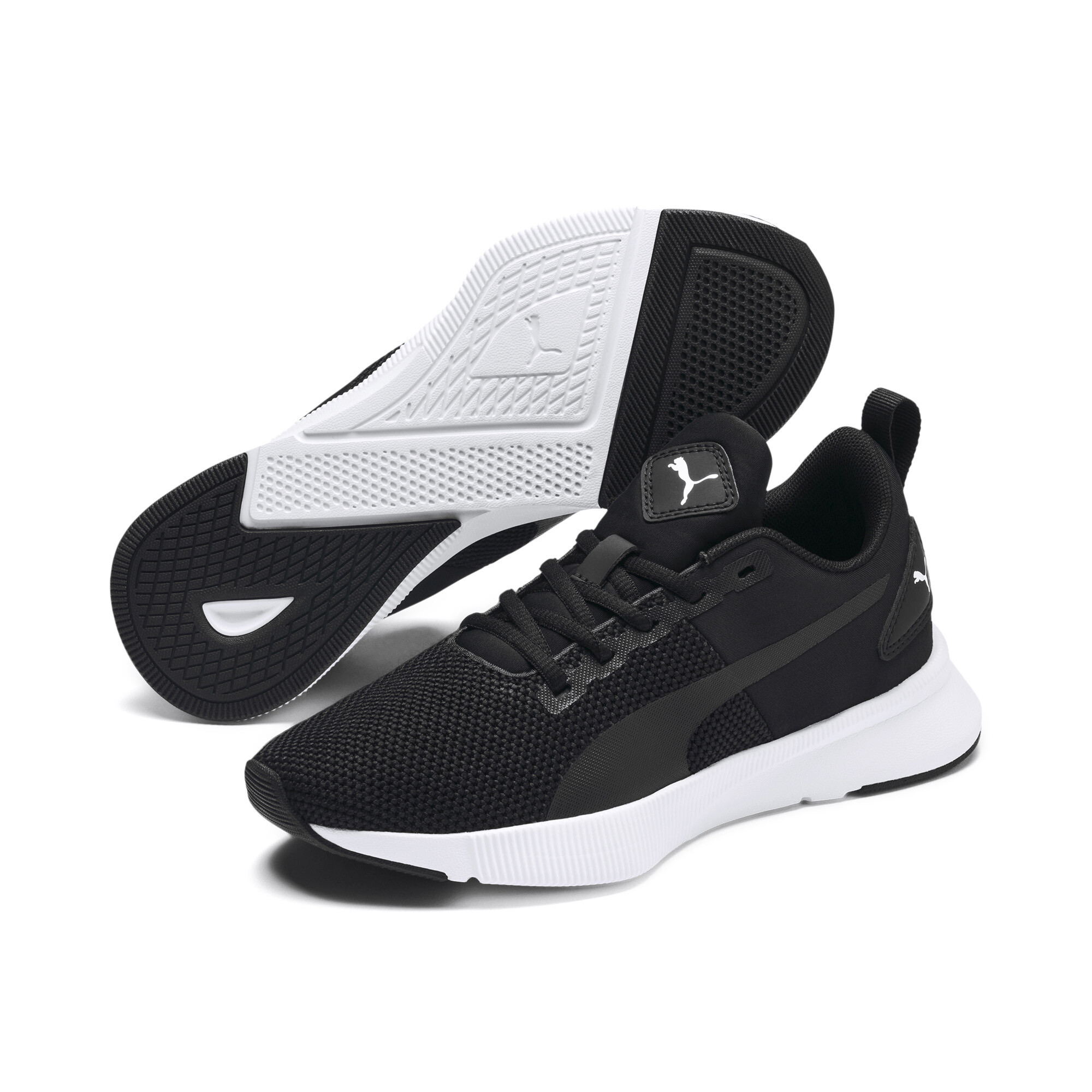 Puma Flyer Runner Youth Trainers, Black, Size 38, Shoes