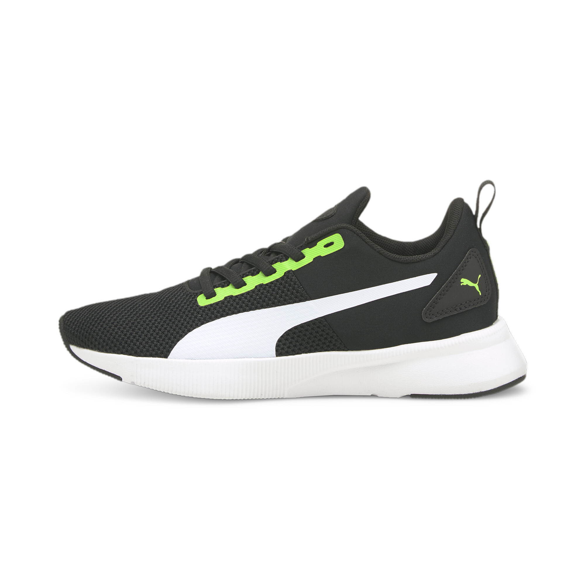 Puma Flyer Runner Sneakers Teenager Schuhe Für Für Kinder | Mit Plain | Green Flash/White/Black | Größe: 35.5