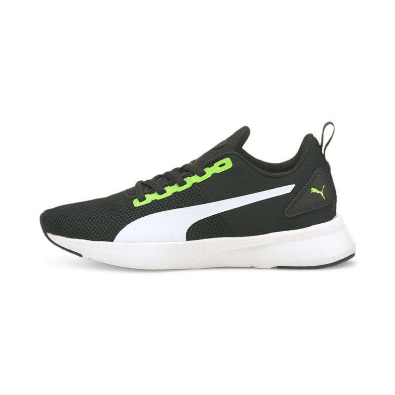 PUMA Flyer Runner Youth Shoes in White Black Gray size 11 Y PUMA