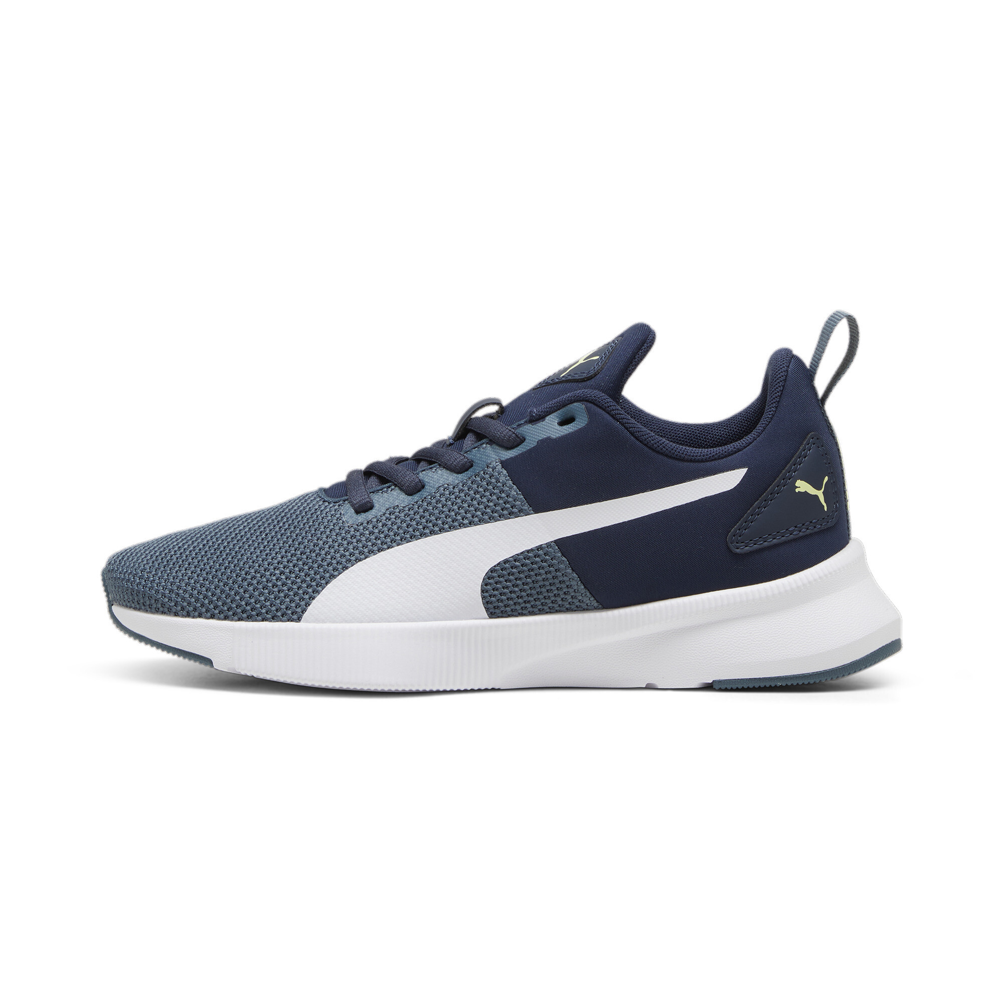 Puma Flyer Runner Sneakers Teenager Schuhe Für Für Kinder | Mit Plain | Club Navy/Gray Skies/White | Größe: 36