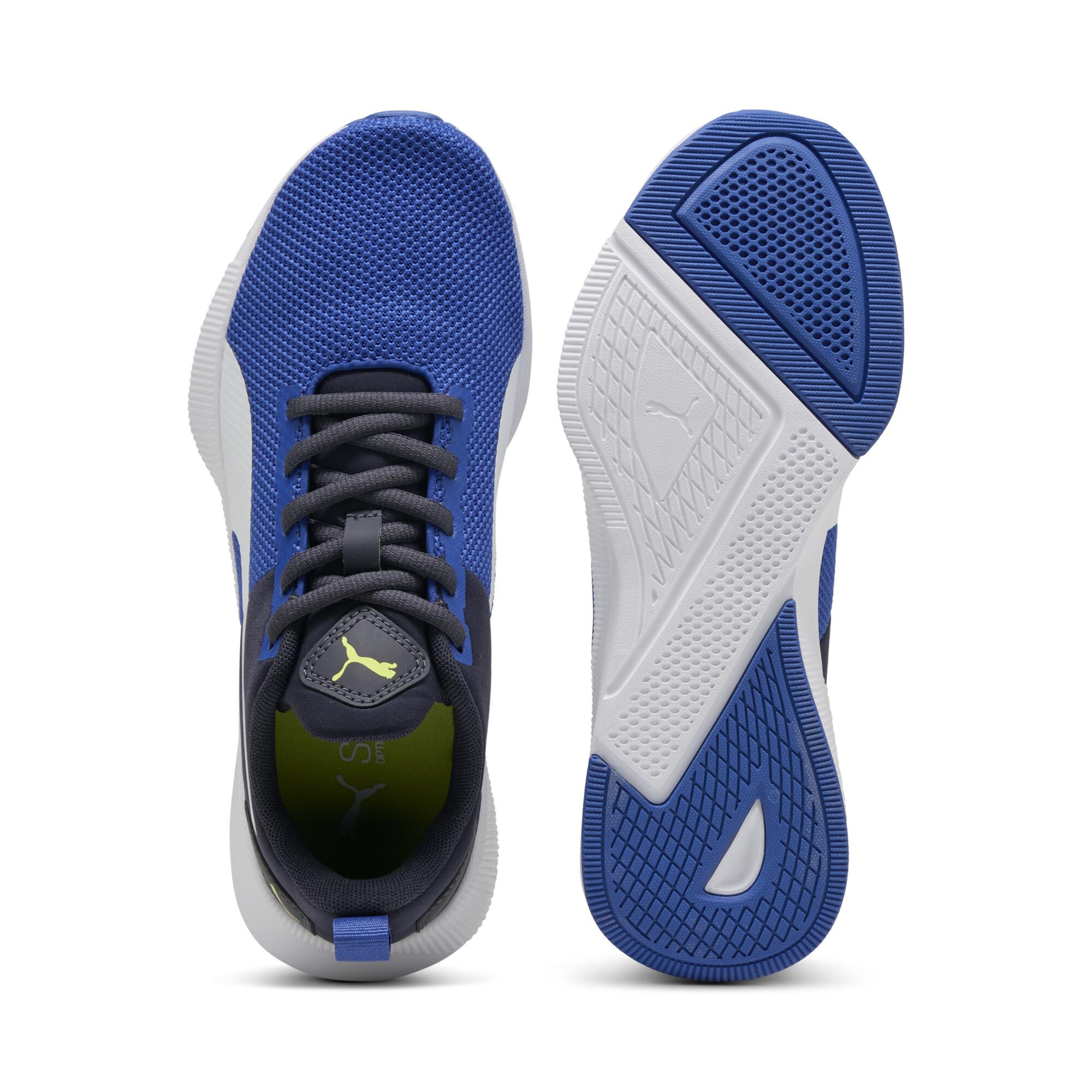 PUMA Flyer Runner sportschoenen, Blauw/Wit, Maat 36 thumbnail 4