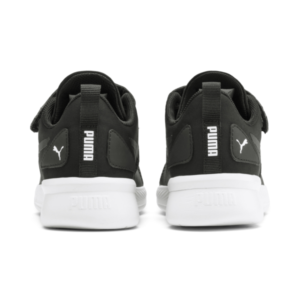 Flyer Runner V Kids' Trainers, Puma Black-Puma White, large-MEX