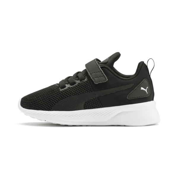 Flyer Runner V Kids' Trainers, Puma Black-Puma White, large-MEX
