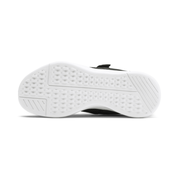Flyer Runner V Kids' Trainers, Puma Black-Puma White, large-MEX