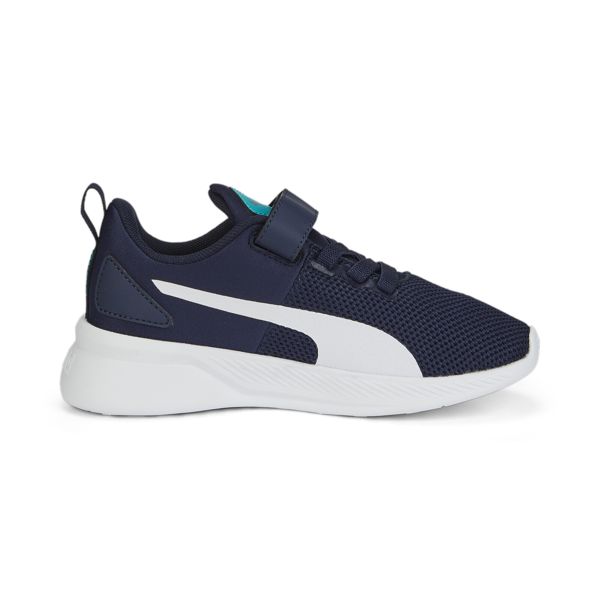Kids' PUMA Flyer Runner V Trainers Shoes In Blue, Size EU 34