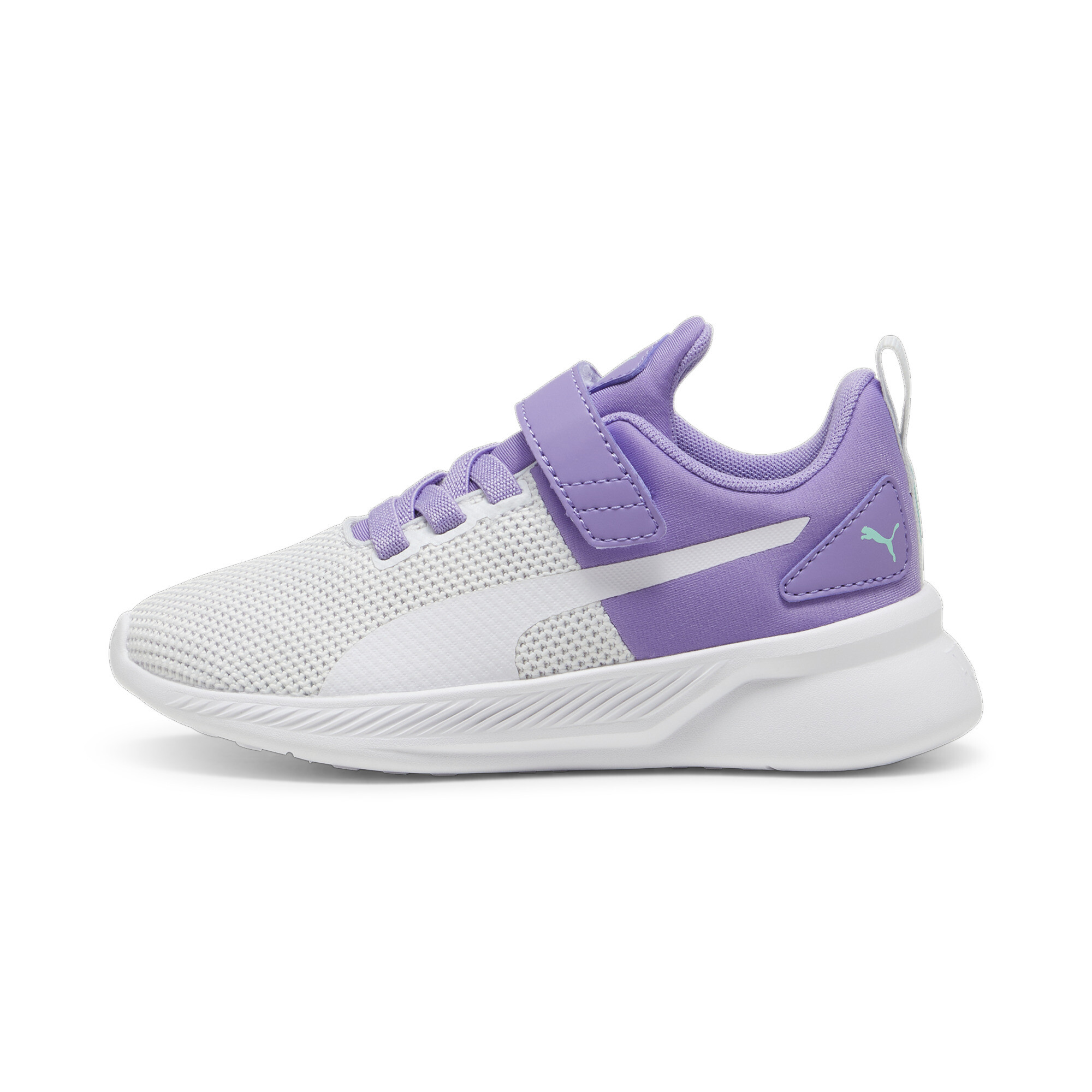 Puma Flyer Runner V Sneakers Kinder Schuhe | Mit Plain | Lavender Alert/White/Silver Mist | Größe: 30