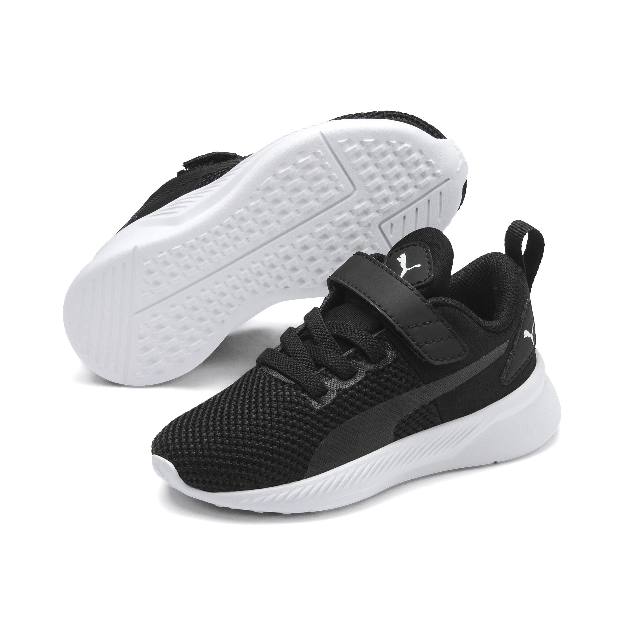 PUMA Flyer Runner sportschoenen, Zwart/Wit, Maat 26 thumbnail 5