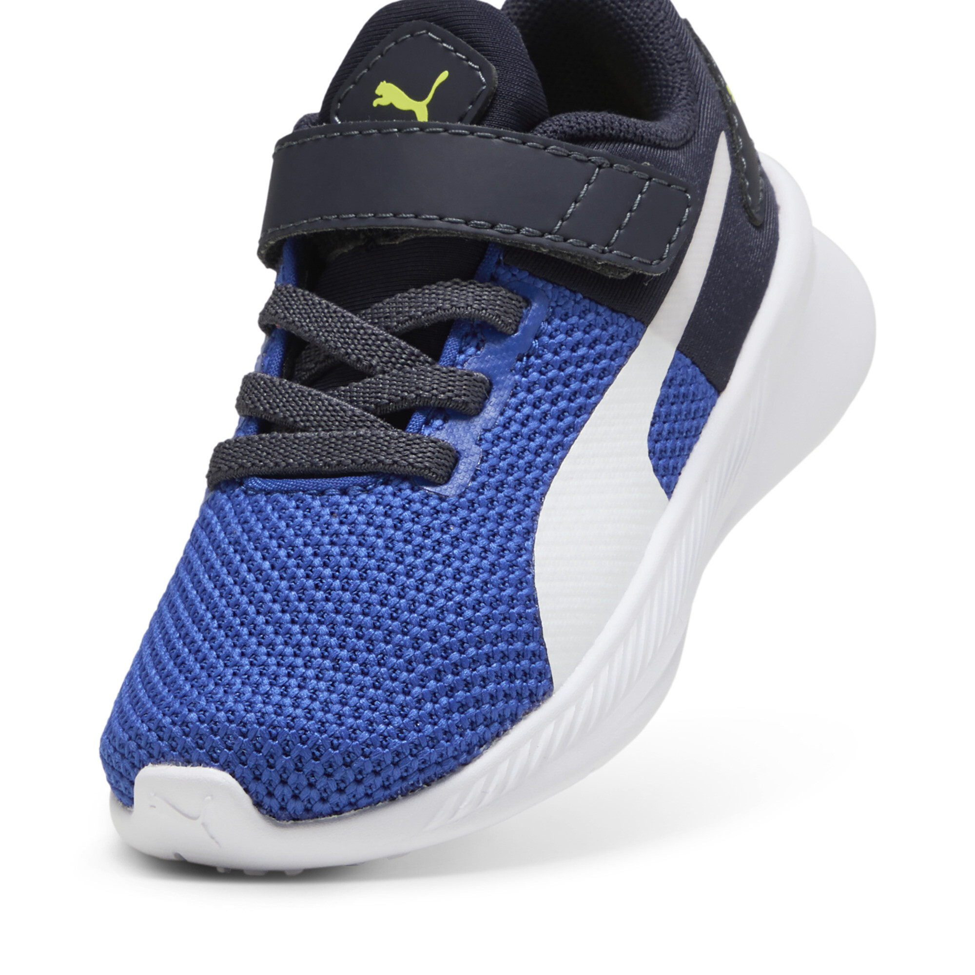 PUMA Flyer Runner sportschoenen, Blauw/Wit, Maat 22 thumbnail 2