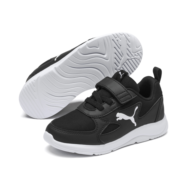 Fun Racer Kids' Sneakers, Puma Black-Puma White, large-ZAF
