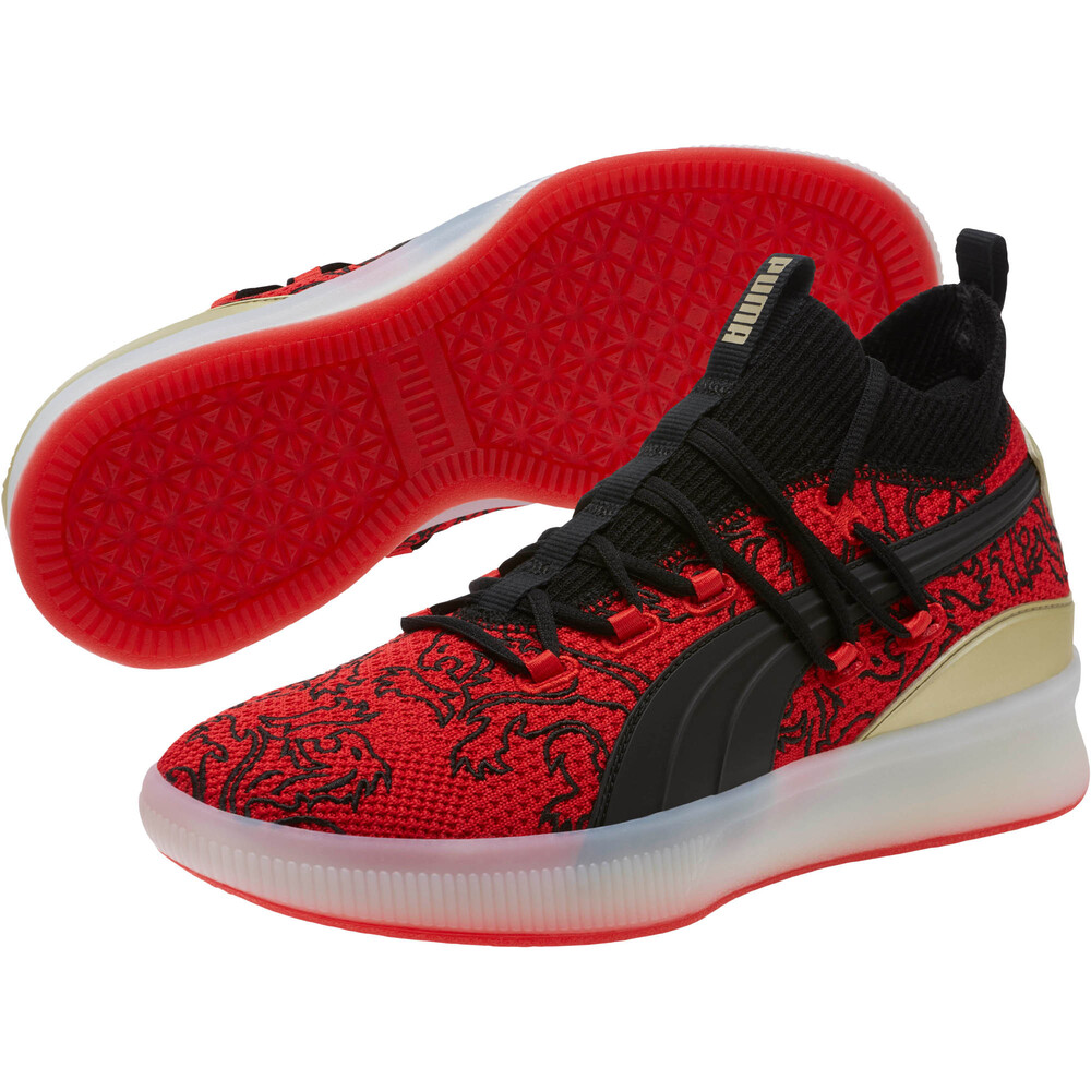 red puma basketball shoes