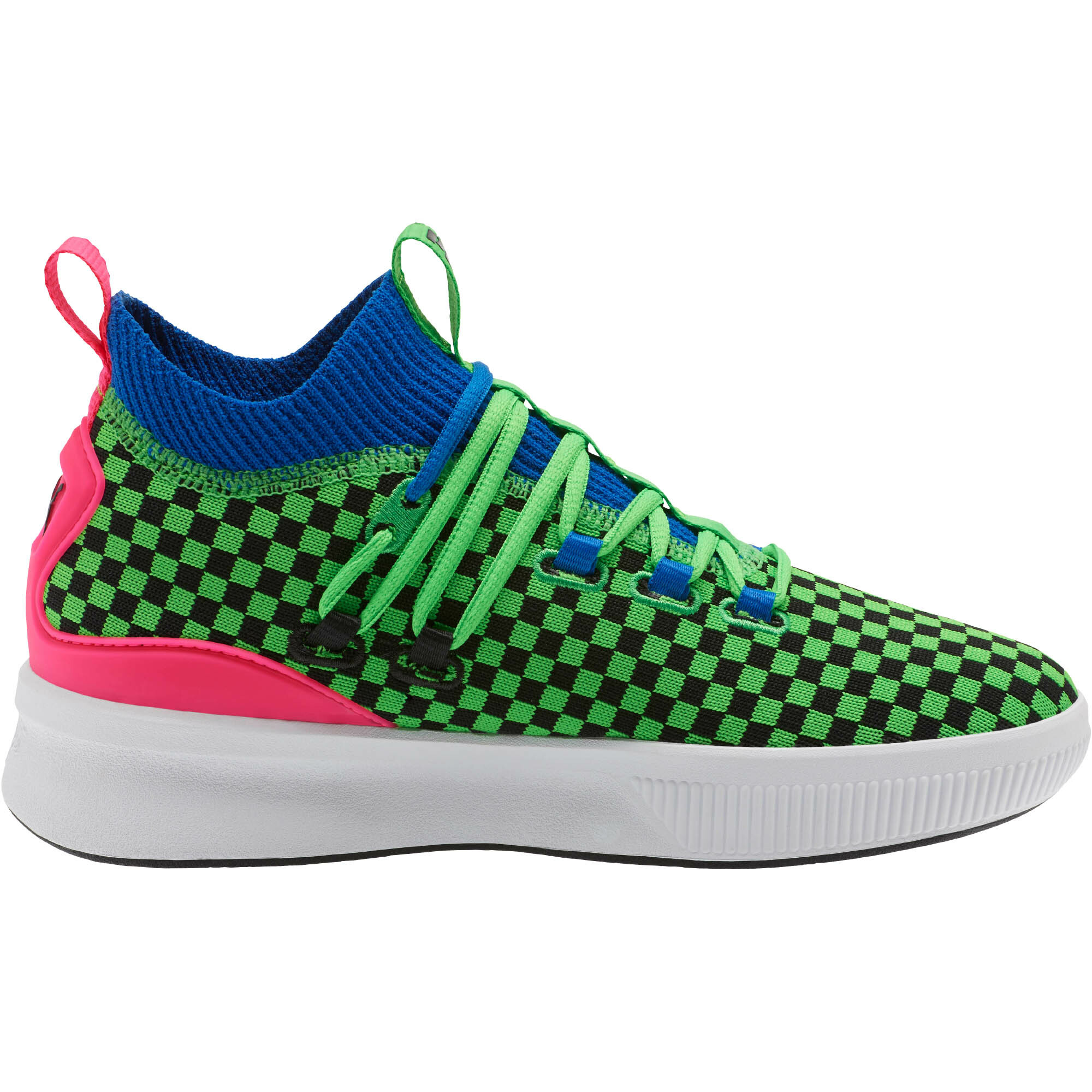 PUMA Clyde Court Summertime Basketball Shoes JR Kids Mid ...