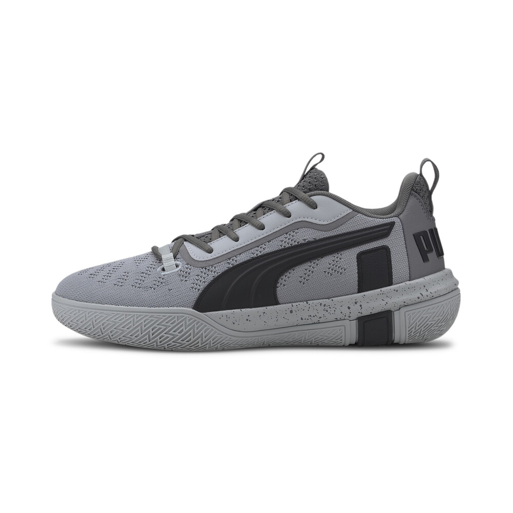 puma black basket shoes