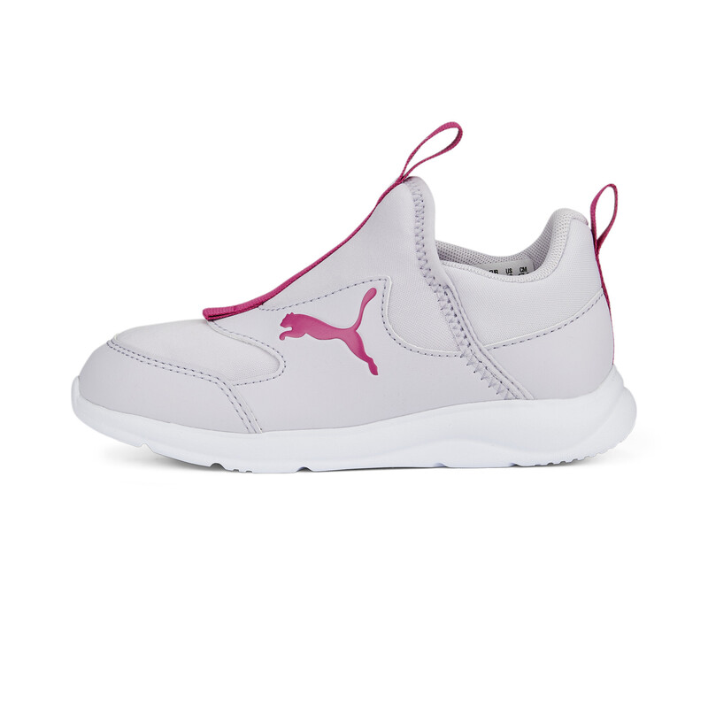 PUMA Fun Racer Slip On Kids' Sneakers, Black/pink/violet