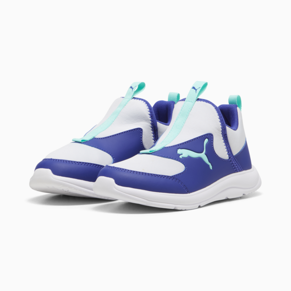 Fun Racer Slip-On Shoes Kids, Silver Mist-Mint-Lapis Lazuli, large-ZAF