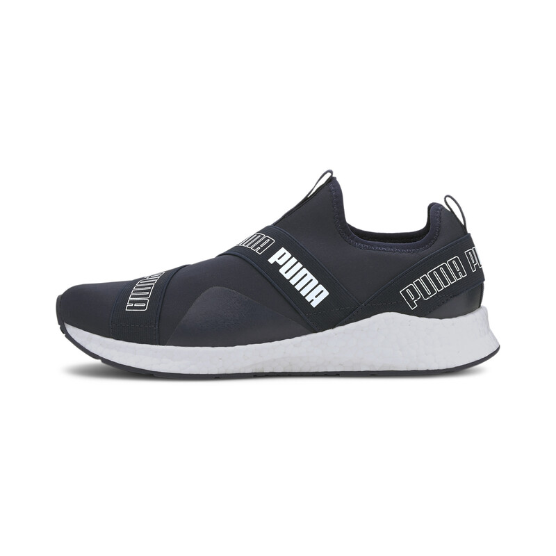 

PUMA NRGY Star Slip-On Mesh Unisex Running Shoes, White/purple