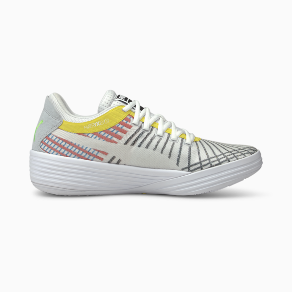 Clyde All-Pro Basketball Shoes, Puma White-Blue Atoll, large-ZAF