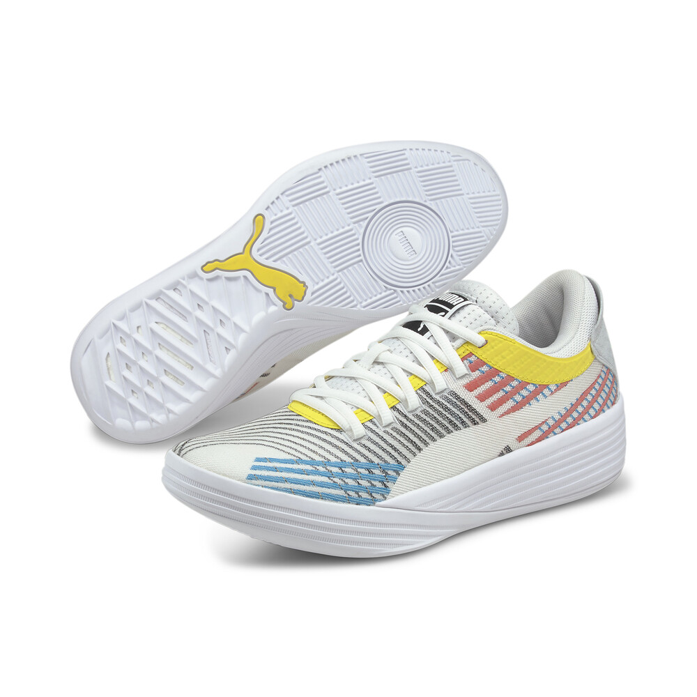 puma clyde white basketball