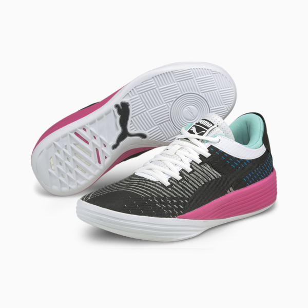 Clyde All-Pro Basketball Shoes, Puma Black-Luminous Pink, large-ZAF
