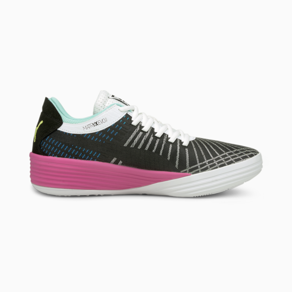 Clyde All-Pro Basketball Shoes, Puma Black-Luminous Pink, large-ZAF