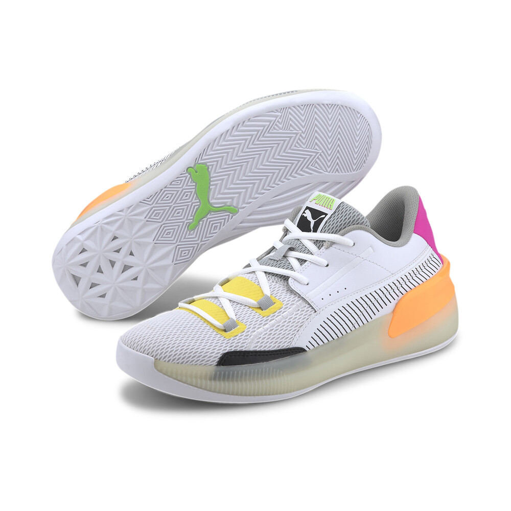 Clyde Hardwood Retro Fantasy Basketball Shoes White PUMA