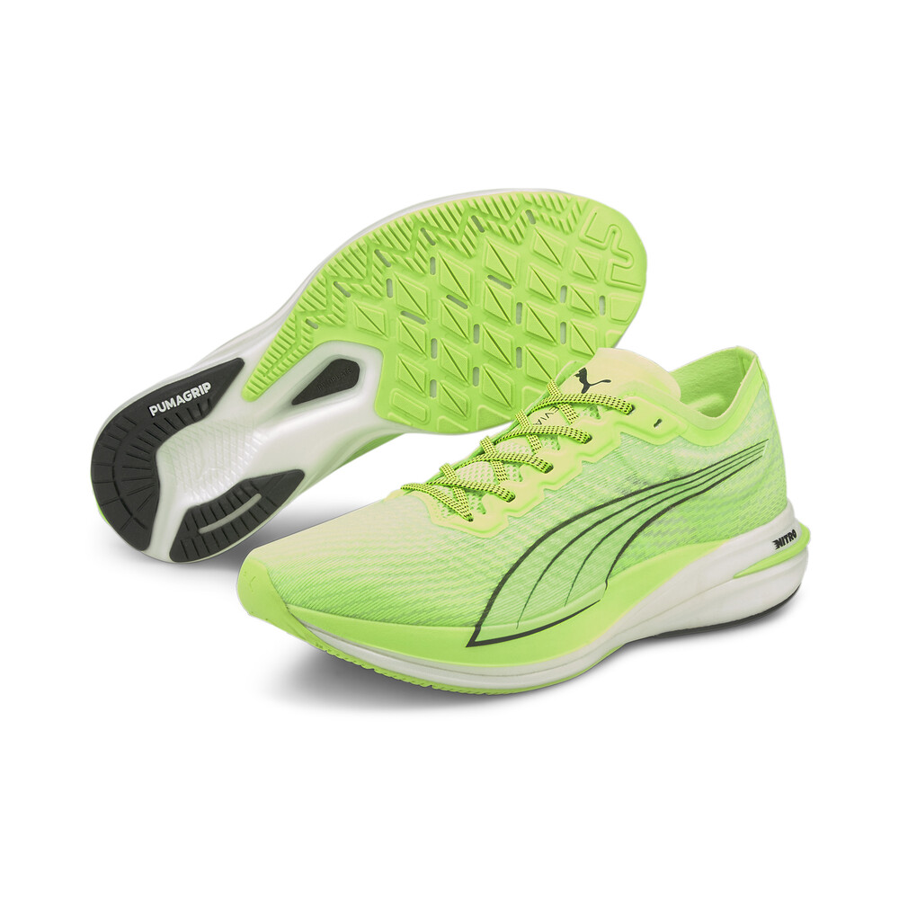 DEVIATE NITRO Men's Running Shoes | Green - PUMA