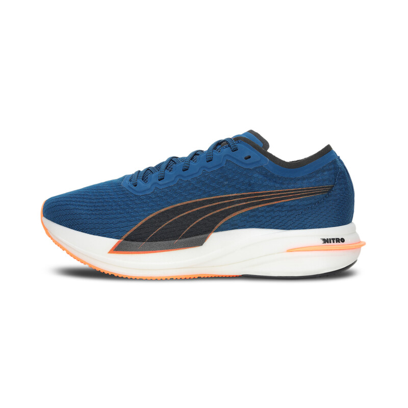 

Men's PUMA Deviate Nitro Running Shoes, Black/blue