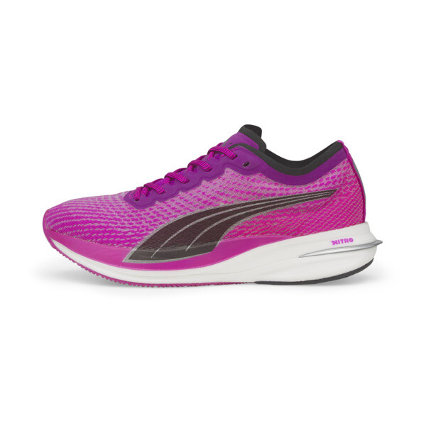 PUMA Deviate NITRO Women's Running Shoes in Deep Orchid/Black/Metallic Silver - 194453_12