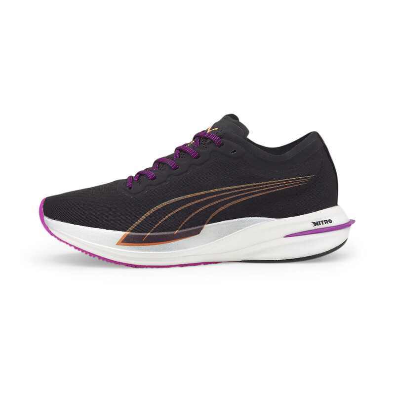 Women's PUMA Deviate Nitro Running Shoes, Black