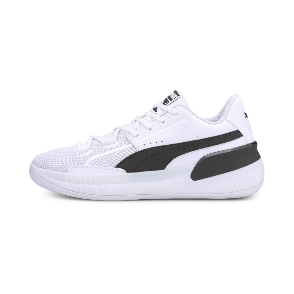 Clyde Hardwood Team Men's Basketball Shoes | White - PUMA