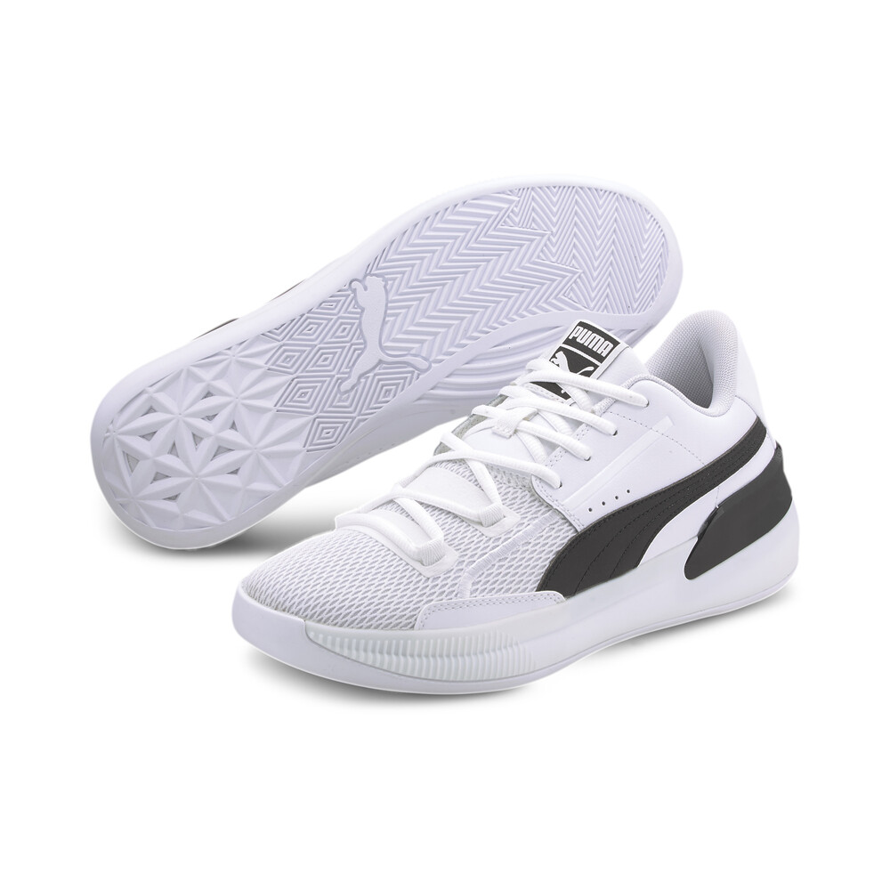 Clyde Hardwood Team Men's Basketball Shoes | White - PUMA