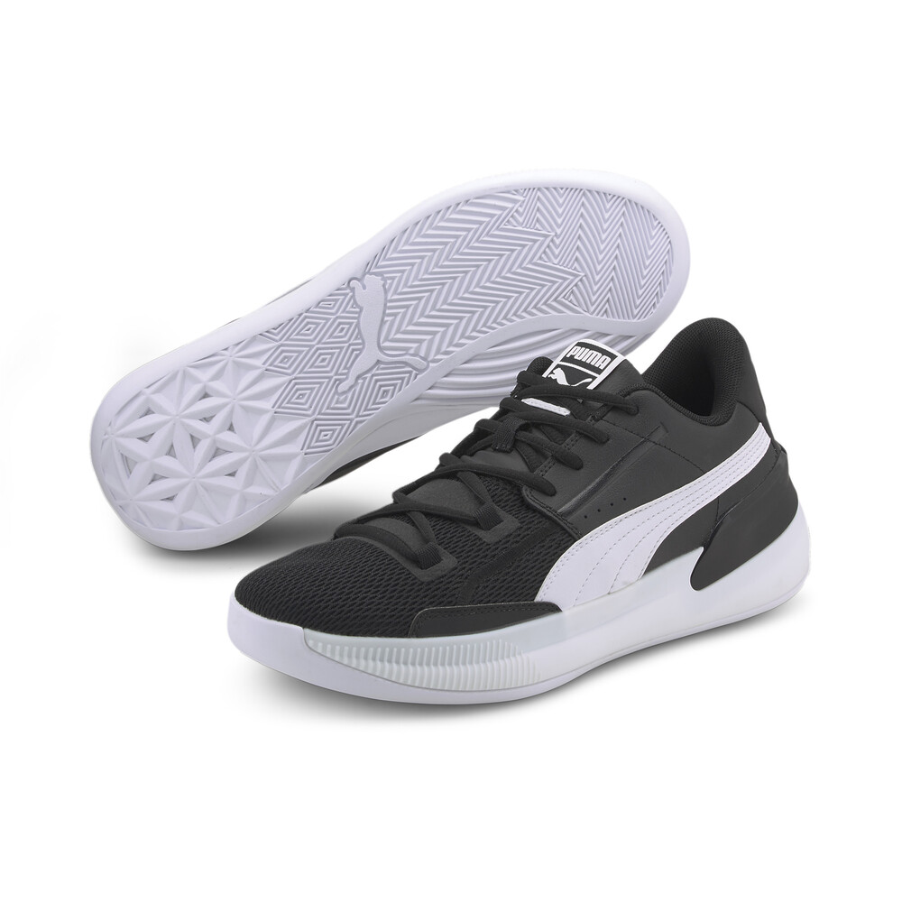 Clyde Hardwood Team Men #39 s Basketball Shoes Black PUMA