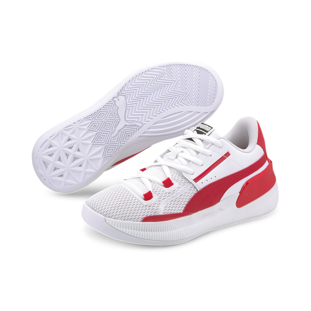 Clyde Hardwood Team Youth Basketball Shoes White PUMA