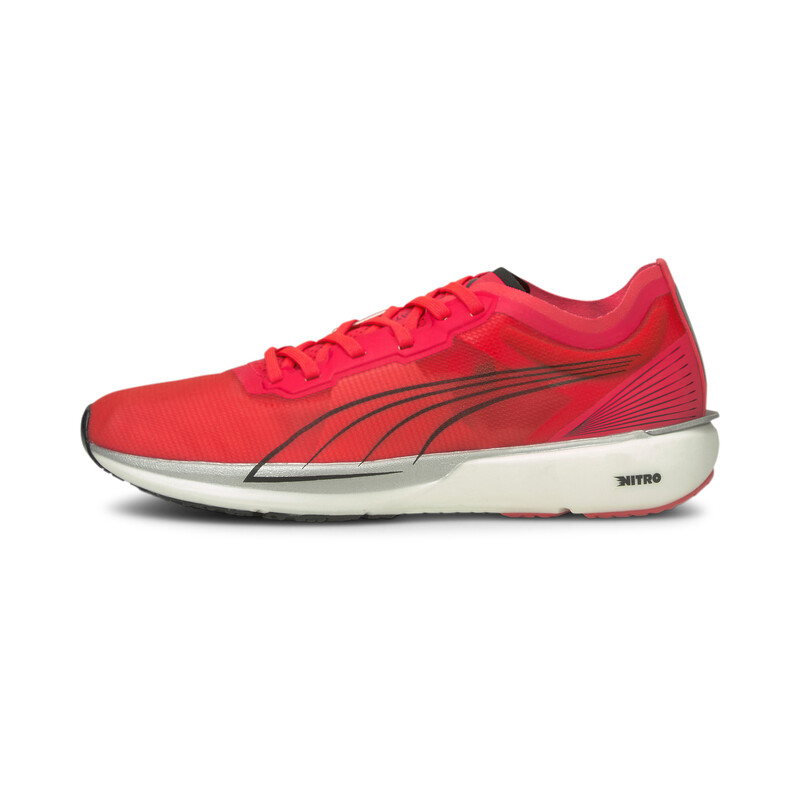 Women's PUMA Liberate Nitro Running Lightweight Shoes in White/Black size 4