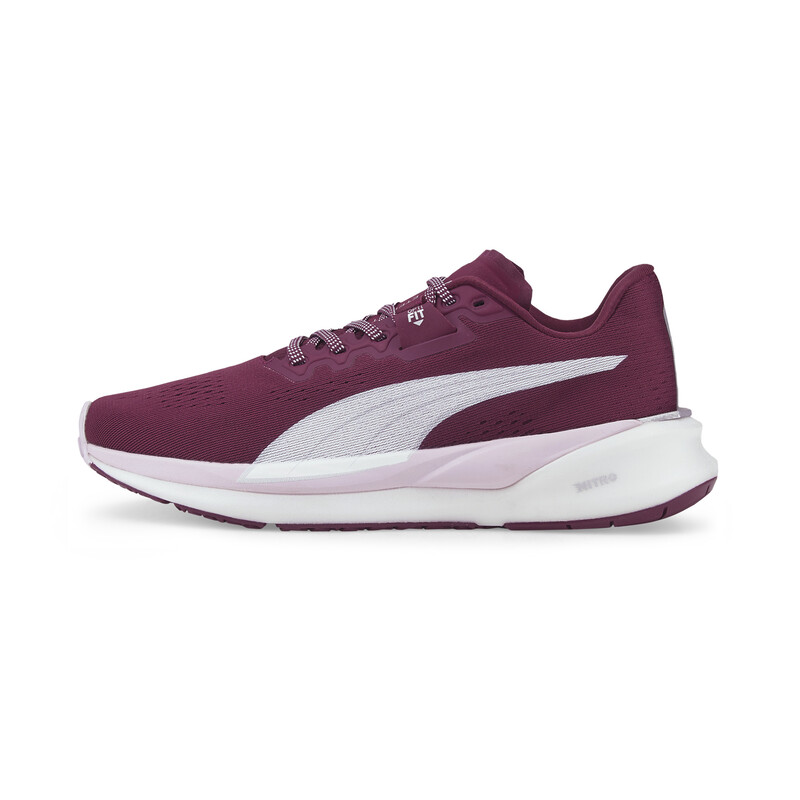 

Women's PUMA Eternity Nitro Running Shoes, White/red/gray