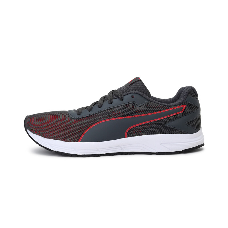 

Men's PUMA Rock Comfort Running Shoes, Black/red