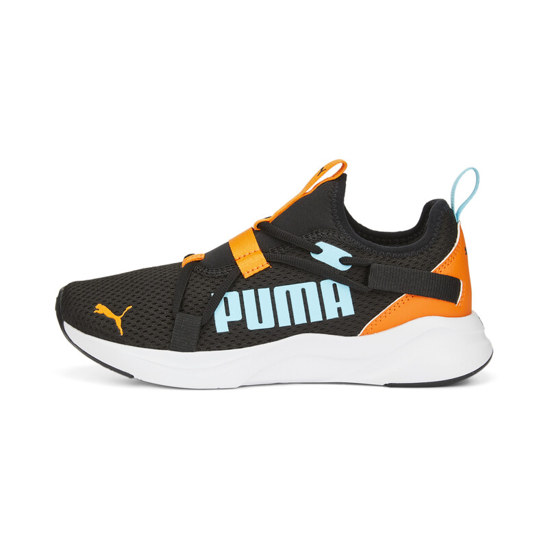 

PUMA Softride Rift Pop Kid's Walking Shoes, Black/orange