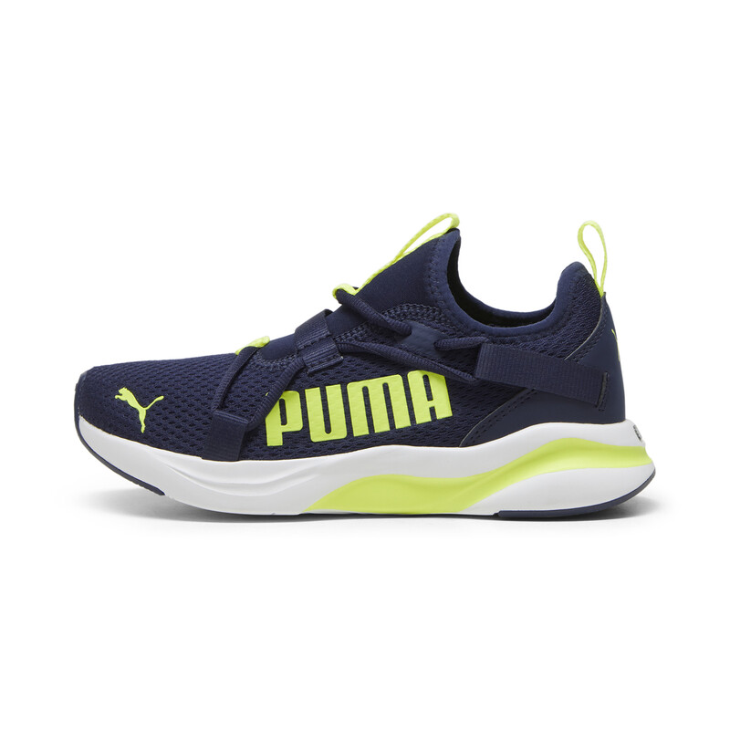 PUMA Softride Rift Pop Kid's Walking Shoes in Blue/Yellow size 14-Y