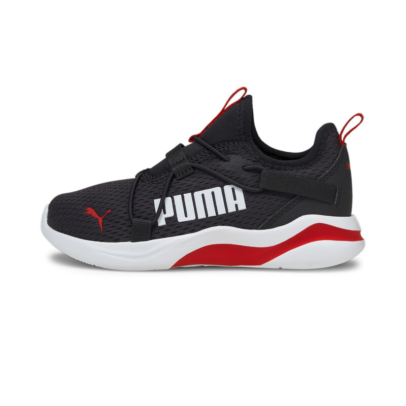 PUMA Rift Slip On Pop Kids' Laceless Shoes in Black/Red size 13