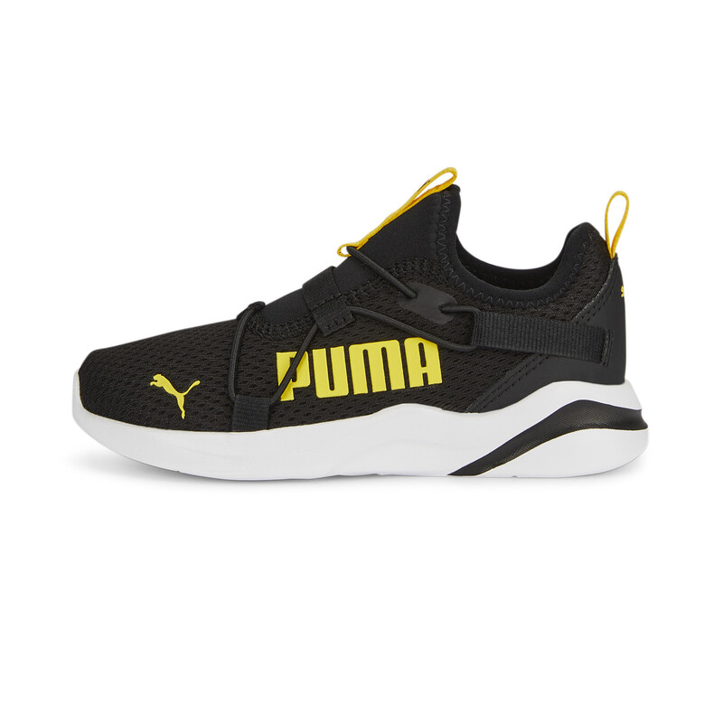 

PUMA Rift Slip On Pop Kids' Shoes, Black/yellow