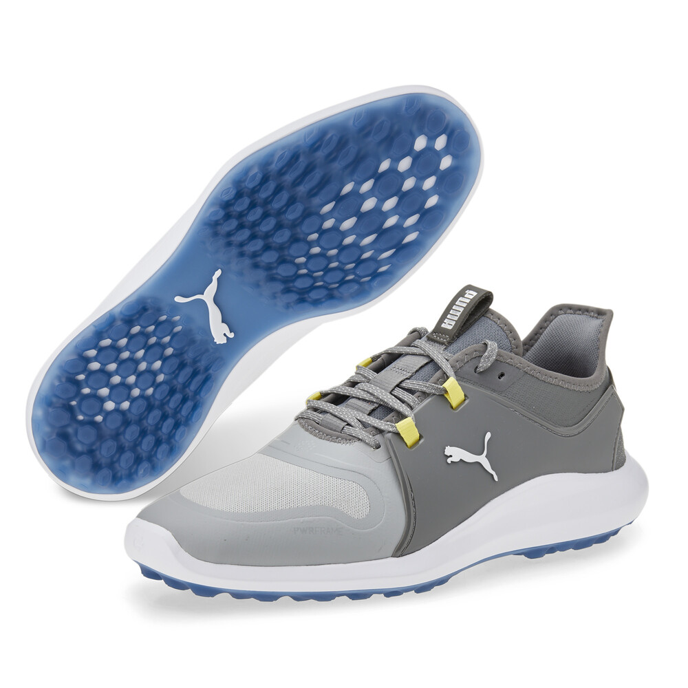 IGNITE FASTEN8 Wide Men's Golf Shoes Gray PUMA