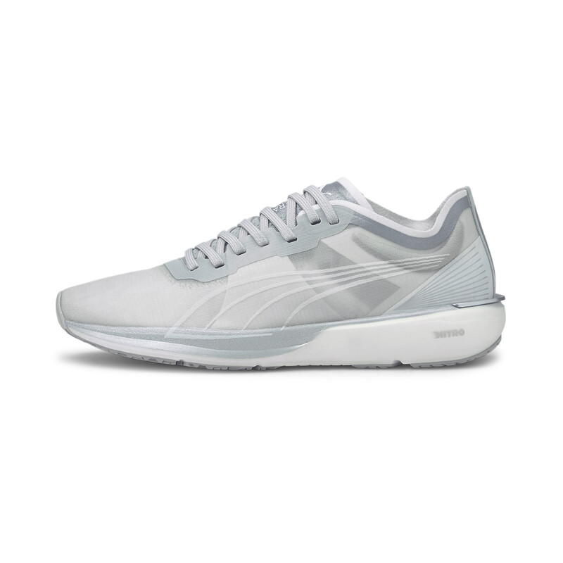 

Women's PUMA Liberate Nitro COOLadapt Running Shoes, White/gray/silver