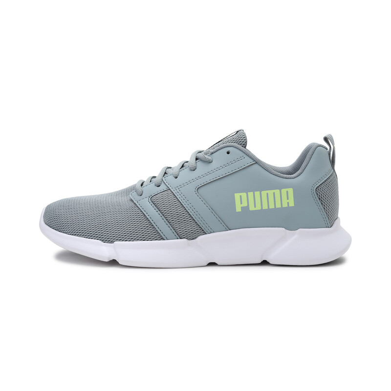 

Men's PUMA Flair Unisex Running Shoes, White/silver/yellow