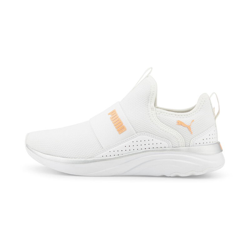

Women's PUMA SOFTRIDE Sophia Slip-On Walking Shoes, White/red