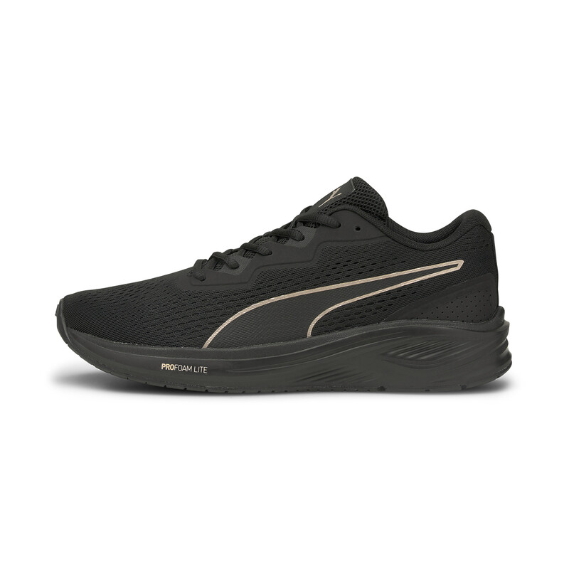 

Men's PUMA Aviator Unisex Running Shoes, Black/pink/gold