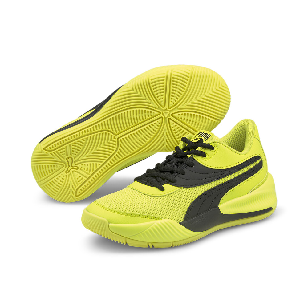 Triple Youth Basketball Shoes Yellow PUMA