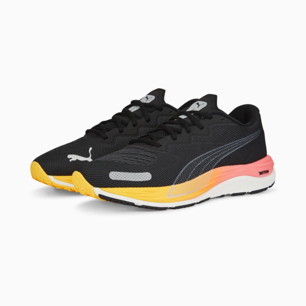 Zapatillas Velocity Nitro 2 de running, Puma Black-Sunset Glow, large-ARG