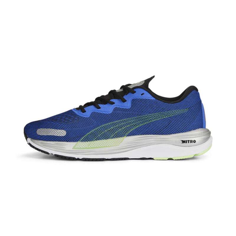 Men's PUMA Velocity NITRO 2 Running Shoes in Blue/Yellow size UK 8