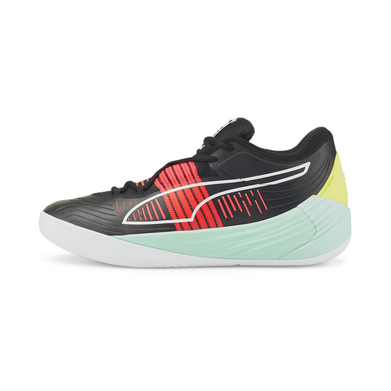 

Men's PUMA Fusion Nitro Unisex Basketball Shoes, Black/blue