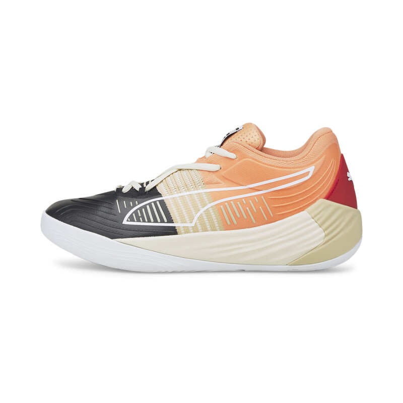 

Men's PUMA Fusion Nitro Unisex Basketball Shoes, Black/pink