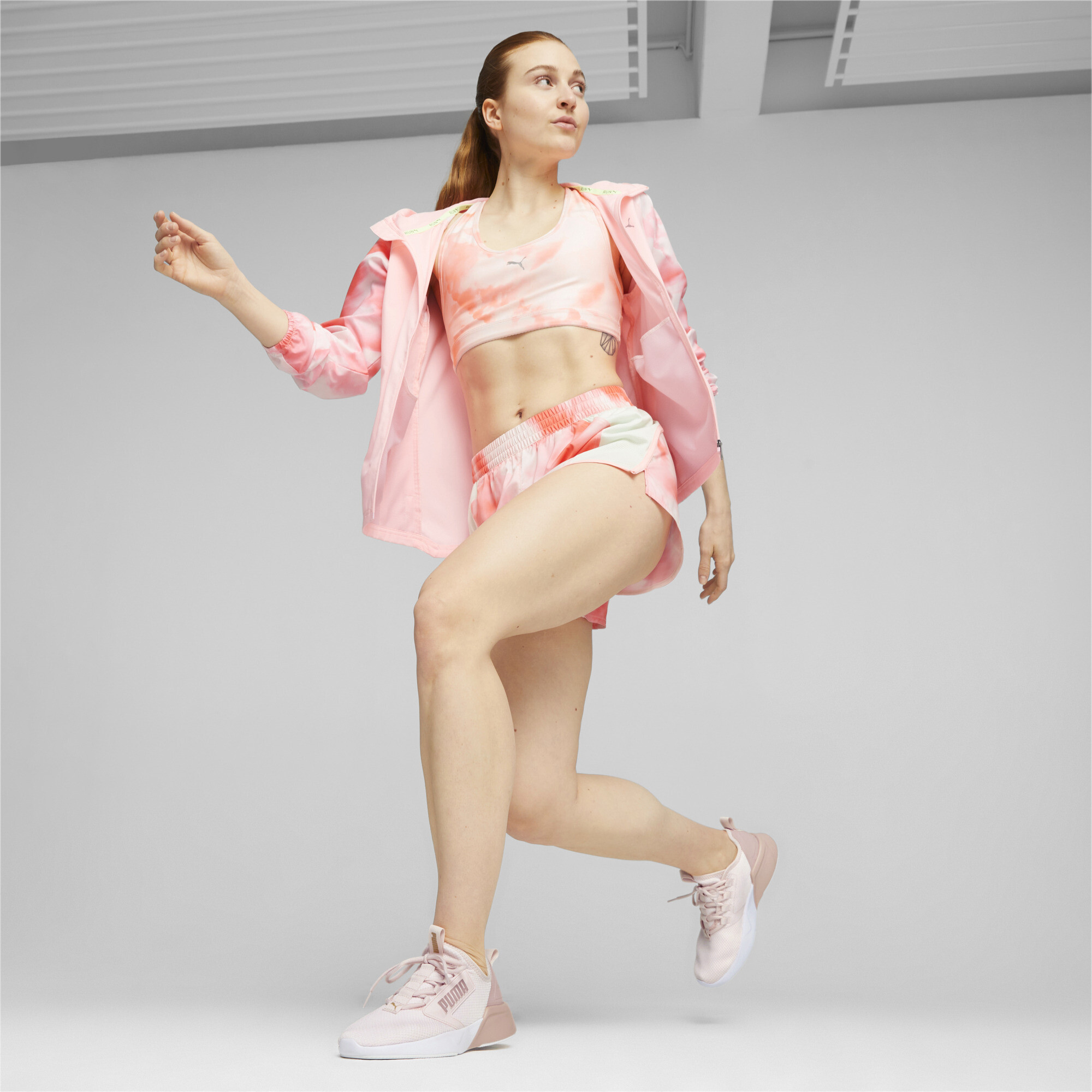 Women's Puma Retaliate Mesh's Running Shoes, Pink, Size 37, Shoes
